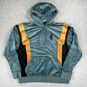 Nike Jordan Hoodie Zion Williamson Mens Large Green Velvet Track Jumpman